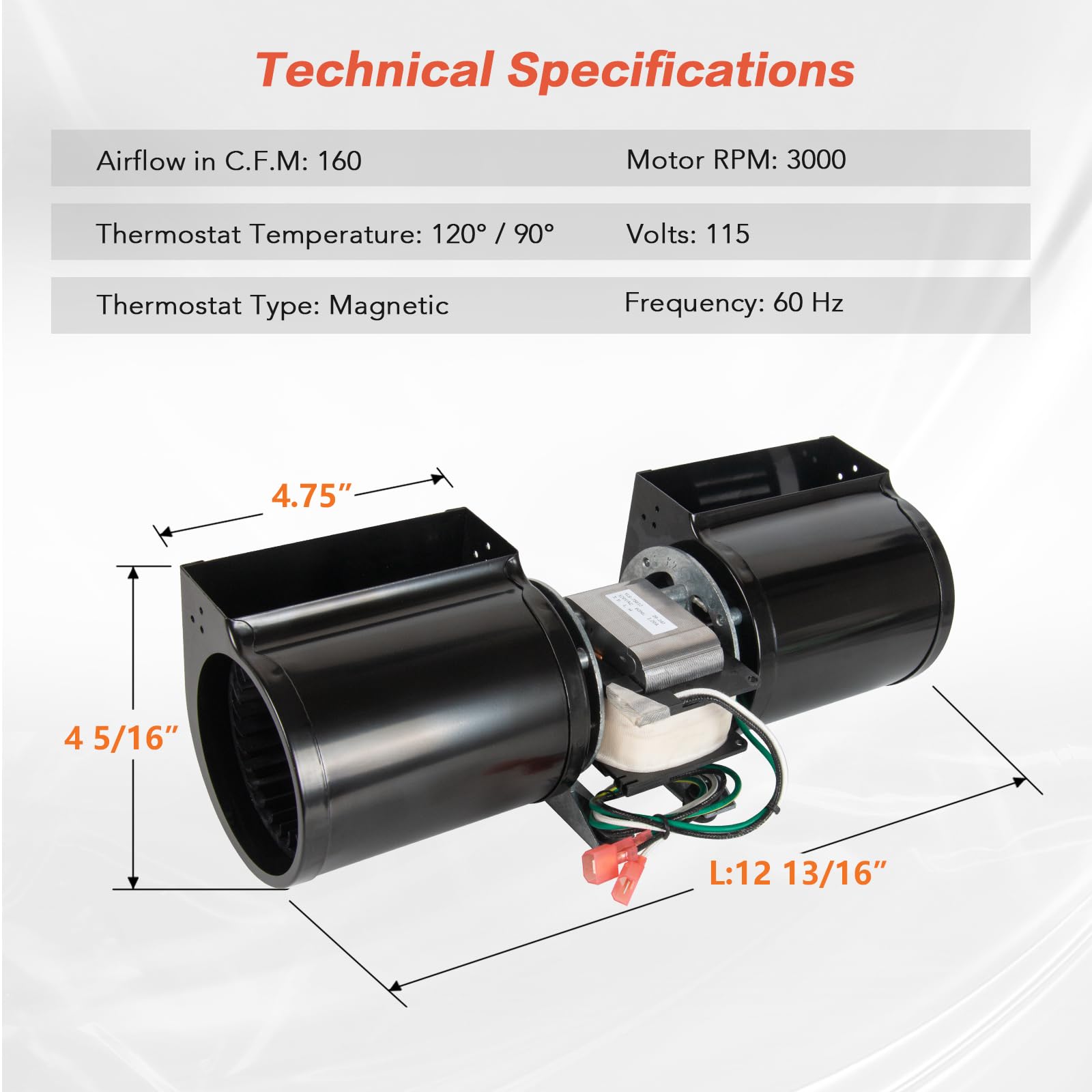 GFK160 - Kit de ventilador de chimenea para Heat N Glo