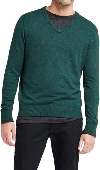 Goodfellow & Co Mens Big & Tall Standard Fit V-Neck Long Sleeve Sweater -