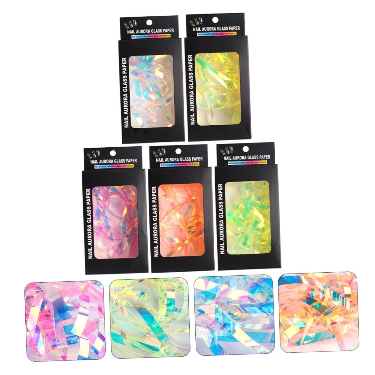 FRCOLOR Cajas De Calcomanías De Transferencia Para Uñas Decoración De De Uñas Diseño y Para Manicura y Artificiales