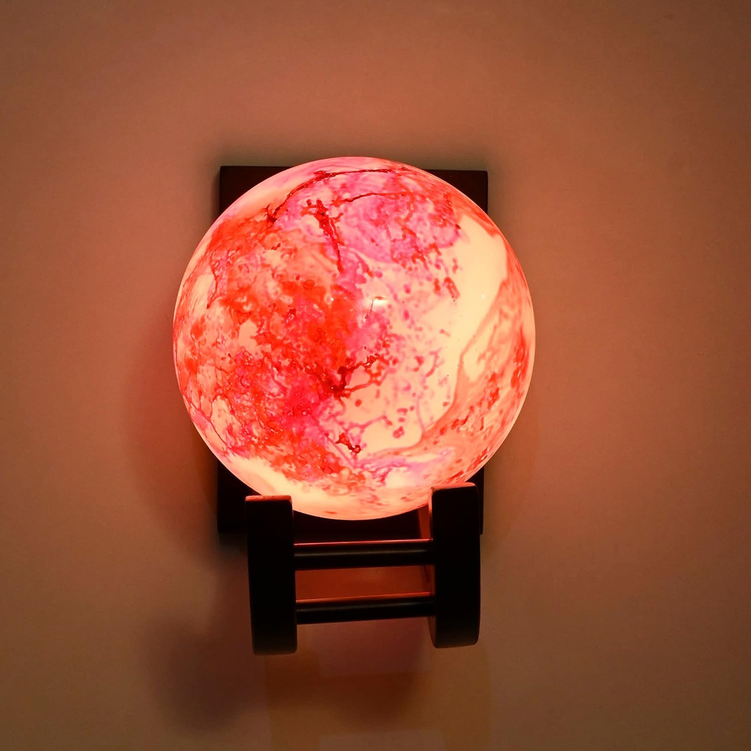 Virya Brown Color Globe Shape Globe Shape Antique Look Decorative Wooden Surface Mounted Classic Wall Light (Red-Marble) (B0CLGRV434) Amazon Price History, Amazon Price Tracker
