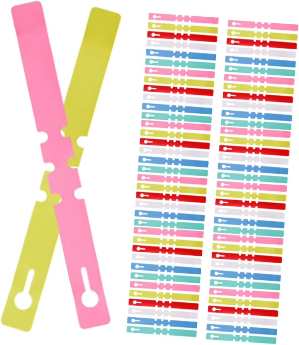 TEHAUX 1200pcs Waterproof PVC Plant Tags, Adjustable Plastic Garden Labels, Multi-Color Hanging Identification Markers for Outdoor Nursery and Potted Plants