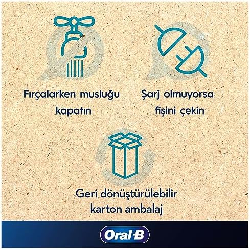 Oral-B Vitality Pro Mavi Elektrikli Diş Fırçası, 1 Diş Fırçası Başlığı, Braun Tasarımı - Görsel 5