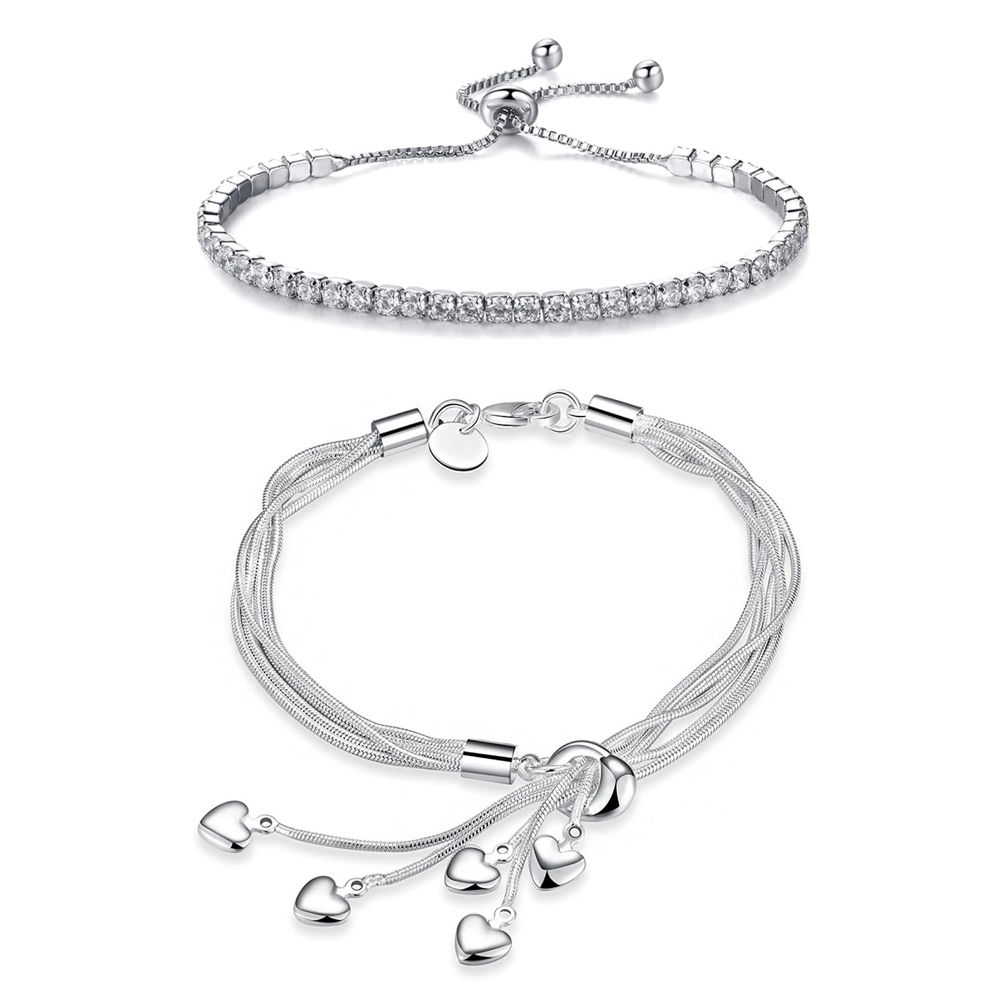 See full amazon price history chart for Yellow Chimes Bracelet for Women and Girls Crystal Bracelets for Women | 2Pcs Combo of Silver Toned Heart Shaped and Crystal Bracelet | Birthday Gift for Girls and Women Anniversary Gift for Wife Yellow Chimes Bracelet for Women and Girls Crystal Bracelets for Women | 2Pcs Combo of Silver Toned Heart Shaped and Crystal Bracelet | Birthday Gift for Girls and Women Anniversary Gift for Wife (B0CBRVZ2P9) Amazon Price History, Amazon Price Tracker