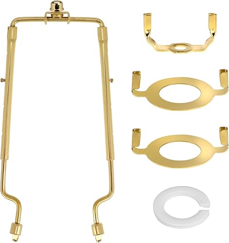 Soporte de arpa de pantalla de lámpara de 7, 8, 9, 10 pulgadas, montura estándar E14, E26, E27, base de luz, adaptador de ajuste UNO, juego de