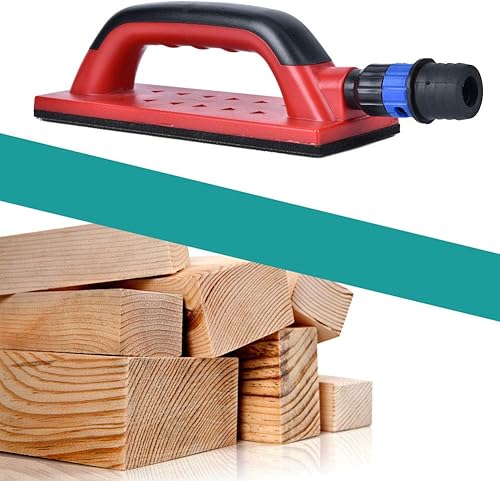 Miniatura 3 de ViaGasaFamido Bloque de lijado libre de polvo Bloque de lijado de mano de plástico cuadrado de gancho y bucle Tipo de sujetador de gancho y bucle de