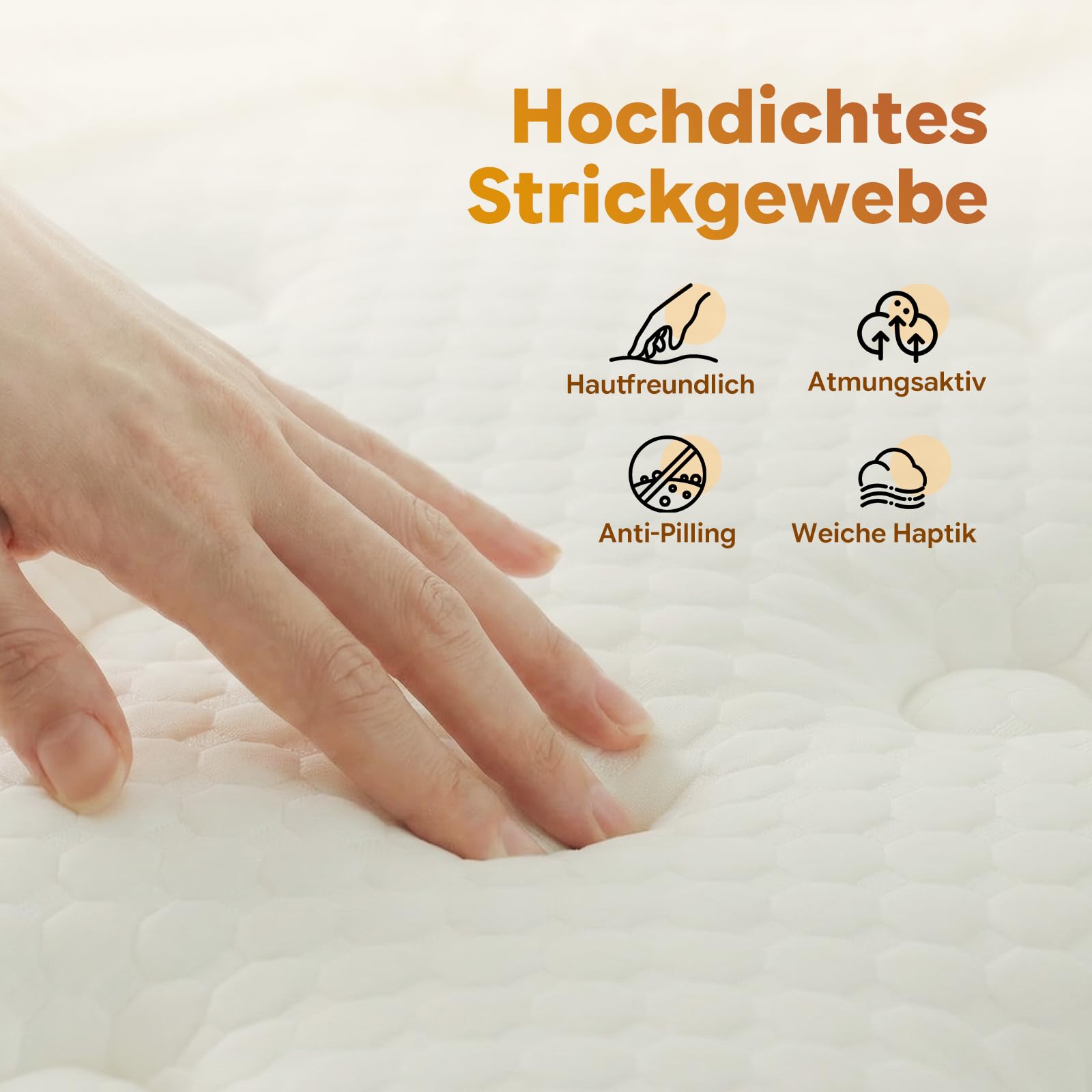 Matratze 180x200 cm Höhe 25cm, Härte H3, 7-Zonen Taschenfederkernmatratze, mit Komfortschaum, Orthopädische Ergonomische Matratze, Öko-TEX & CertiPUR Zertifiziert, Druck- & Rückenschmerzen (180x200cm)