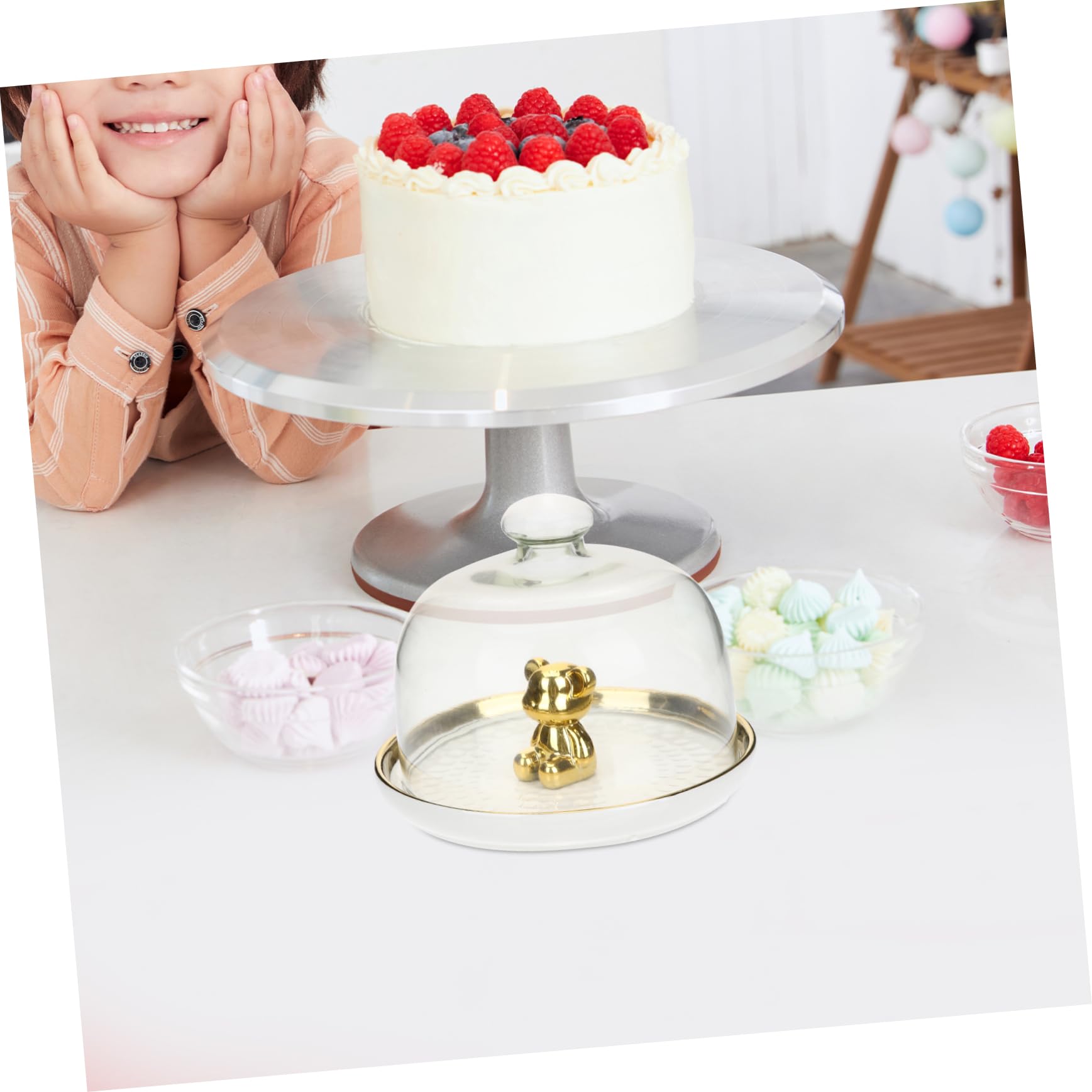 IMIKEYA 1 Set Di Vassoio Per Torte Vassoi Di Frutta Torte Snack Vassoio Per Servire Snack Vassoio Per Servire Torte Piatto Di Esposizione Per Torte Vassoio