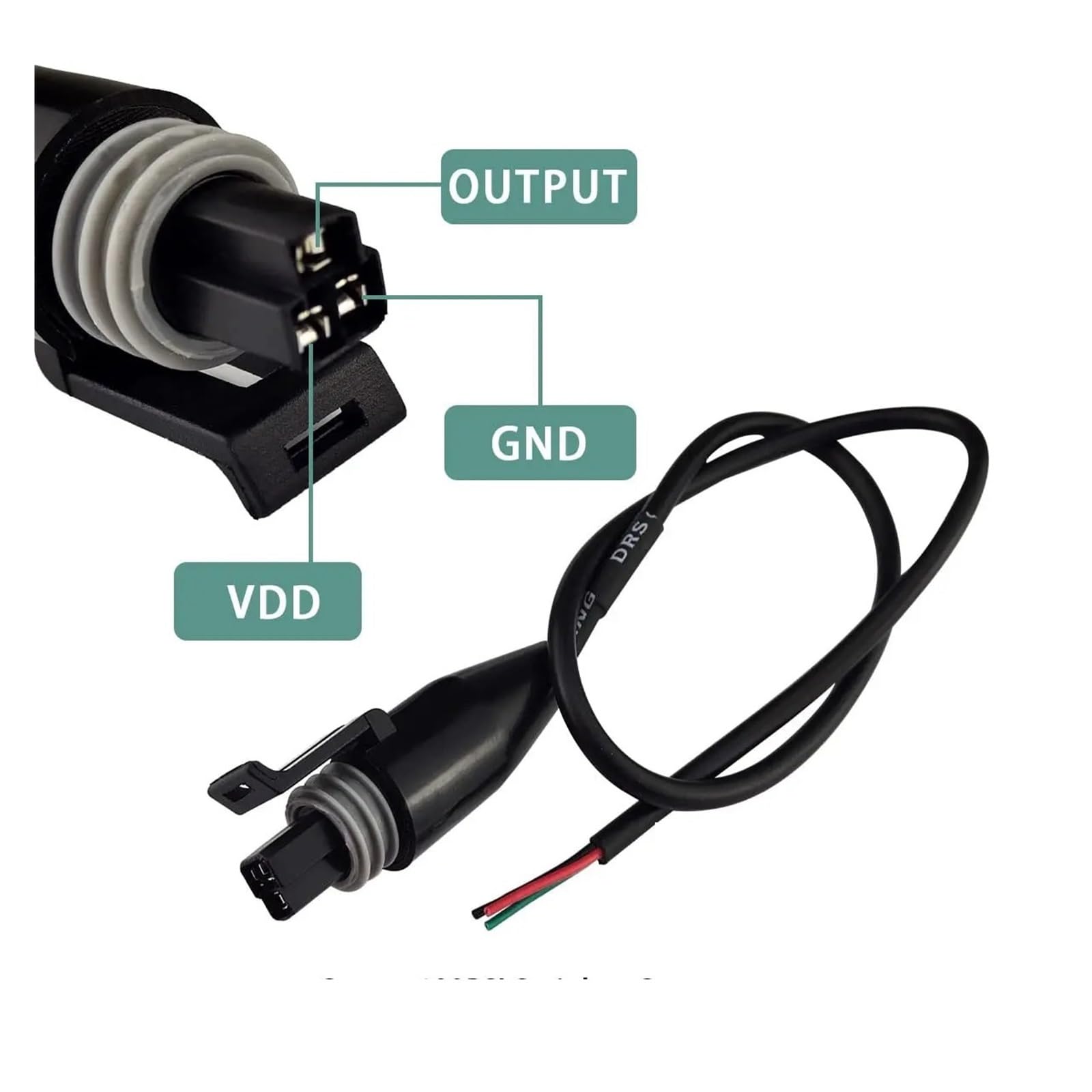 Sensor de presión Sensore in acciaio inossidabile Ingresso acqua combustibile olio 1/8"-27 NPT con 0,3 m(0-100PSI)
