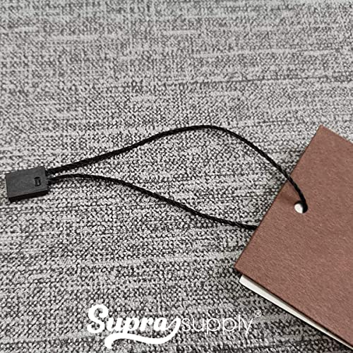1000 Lacres Autenticidade, Pendura Tag, Corda Para Tag Roupa (Preto)