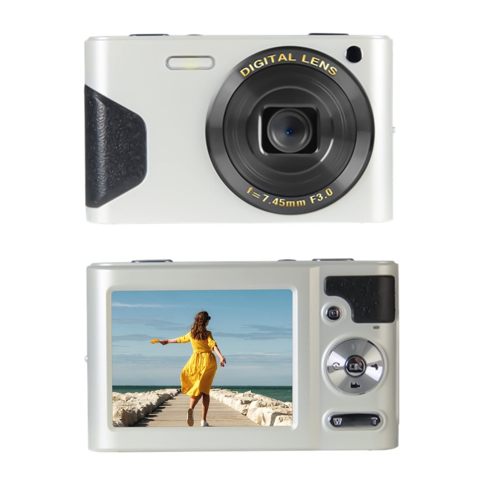 LCD Camera ホワイト Amazon.com : Digital Camera for Photography with 2.7 Inch LCD
