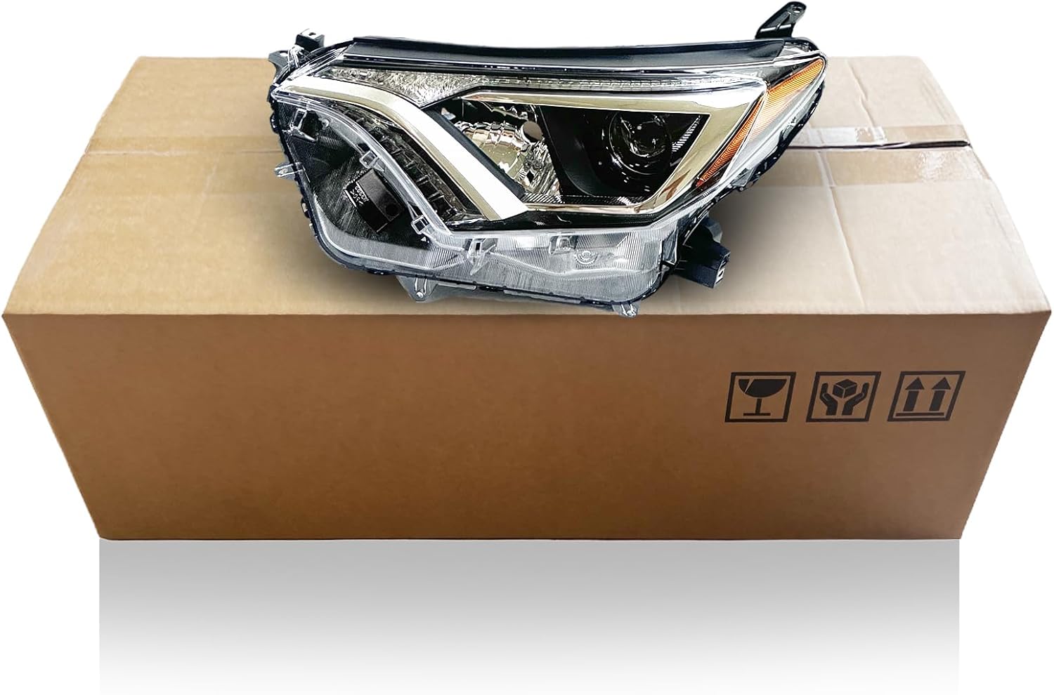 Headlight Fit For 2016 2017 2018 Toyota Rav4 HeadLamp (Left Drive) LH 8115-00R080 RV17A01-1L LOW