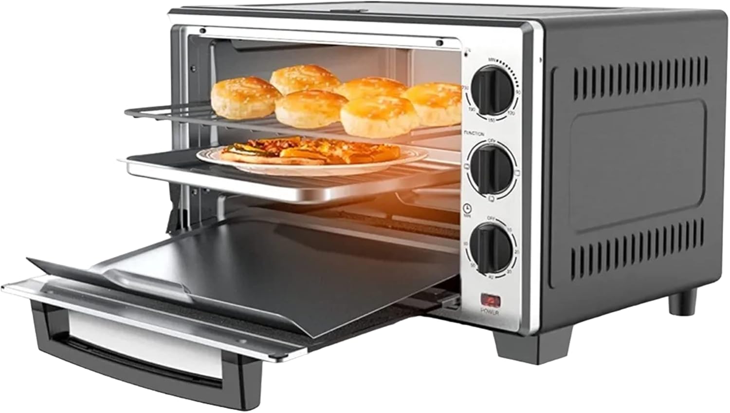 DECAKILA Horno Electrico 22L 1500W 90230° Horno Tostador de