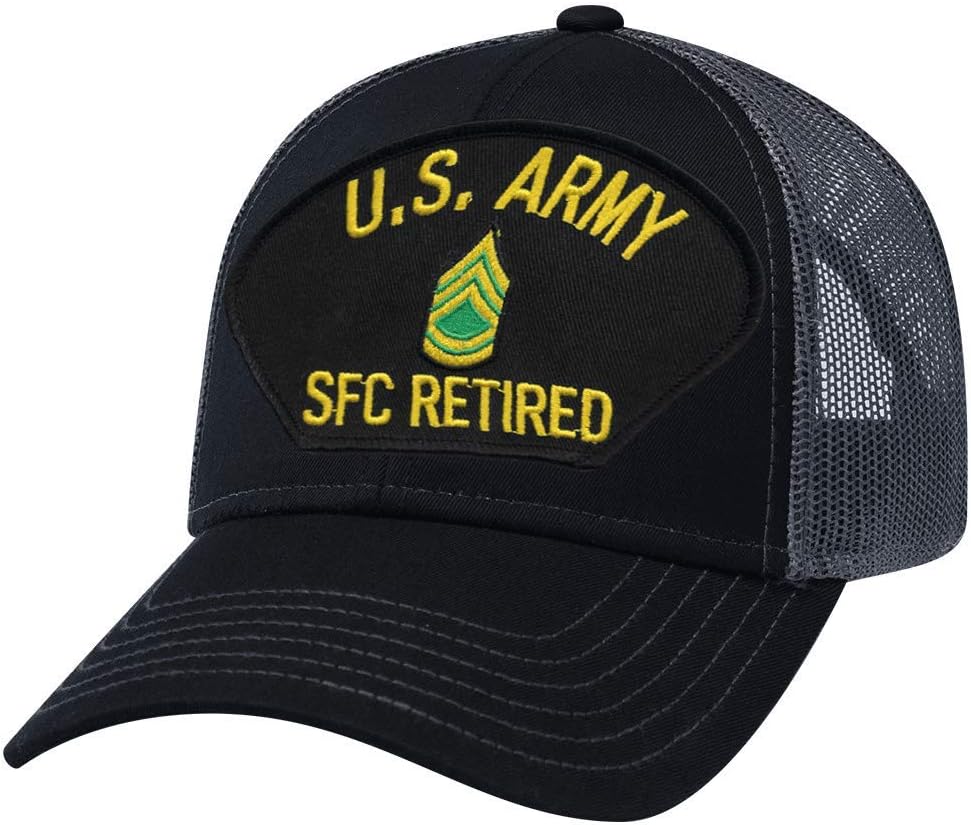 Military ProductionsUS Army Sergeant First Class Retired Mesh Back Cap