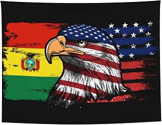 Eagle America Flag Bolivian Flag Tapestry 29x37in Wall Hanging Decor Decoration Wall Art For Living Room Outside Inside Bedroom College Dorm Office