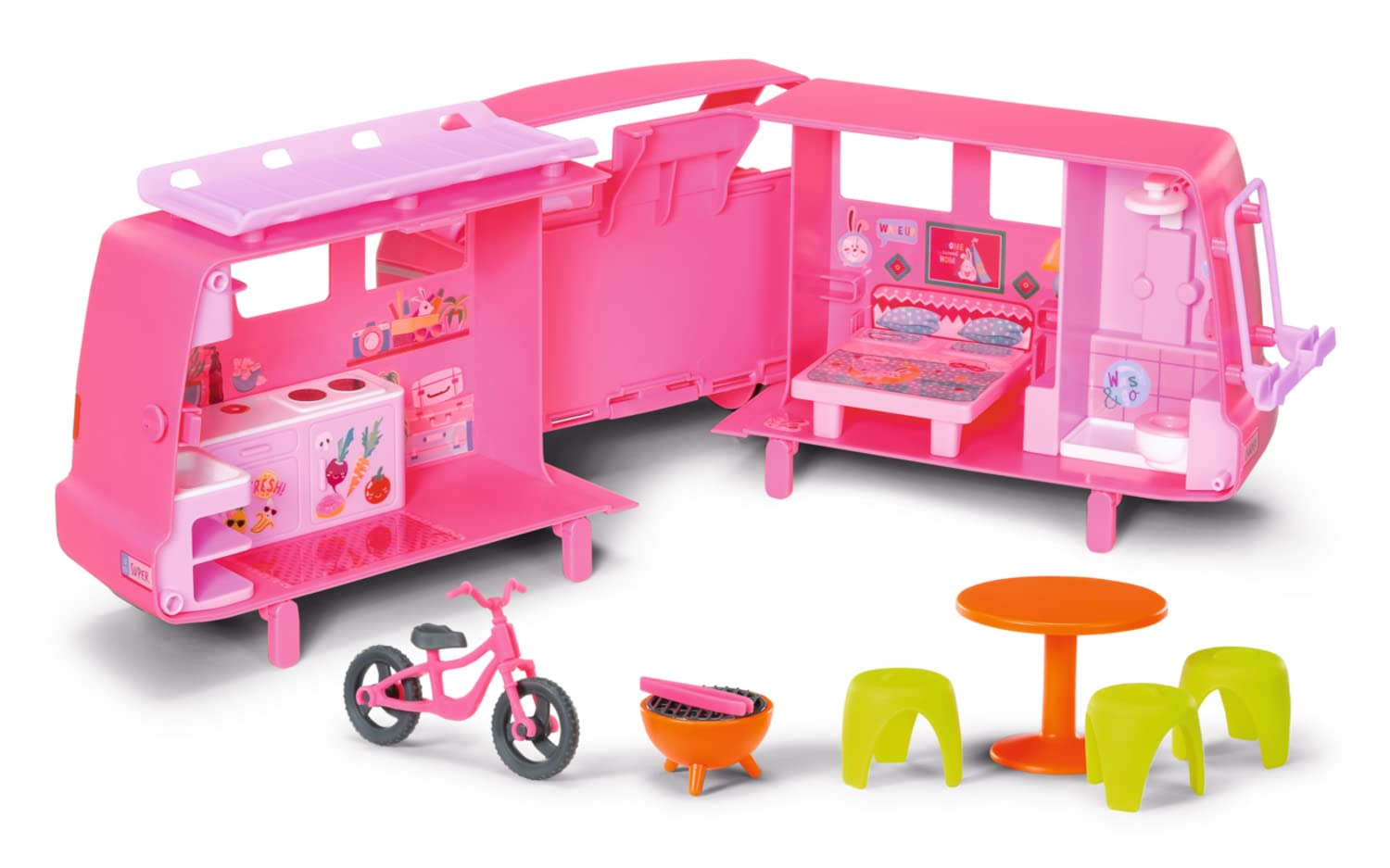 BABY bornMinis Campervan with Jasmin 906095-7cm Doll with Exclusive Accessories and Moveable Body for Realistic Play - Suitable for Kids From 3+ Years