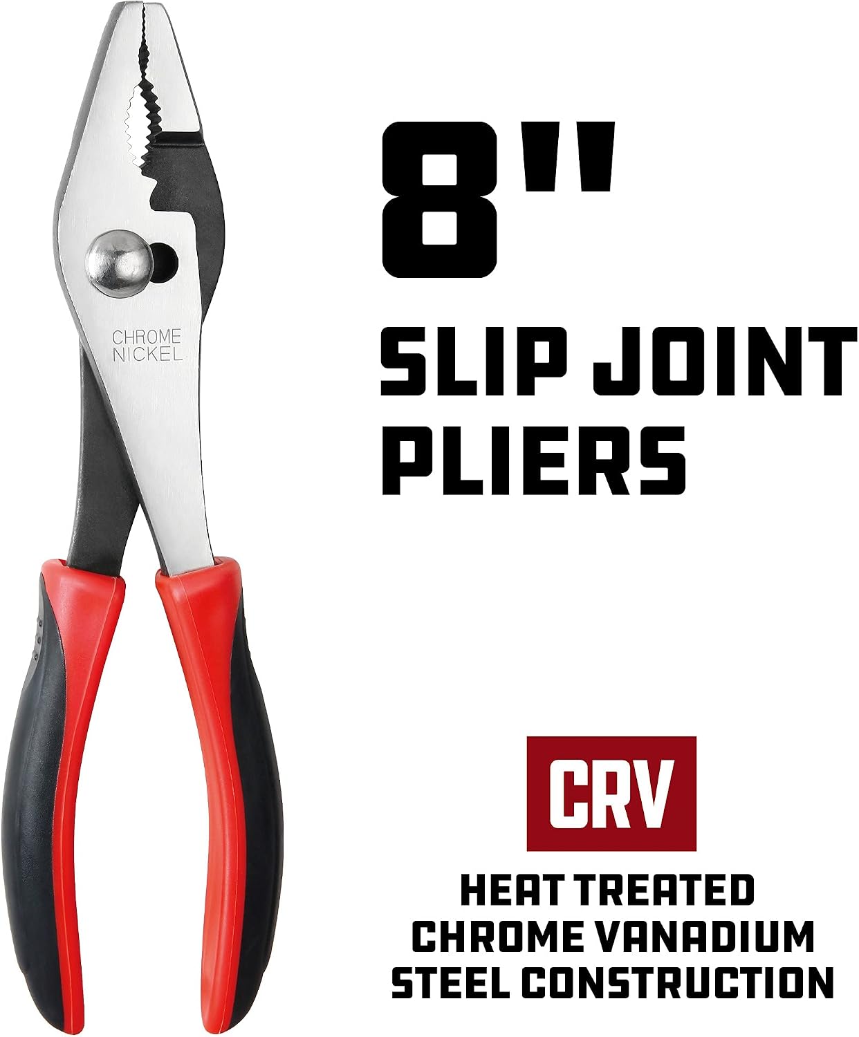 Powerbuilt 8 Inch Slip Joint Pliers - 640395