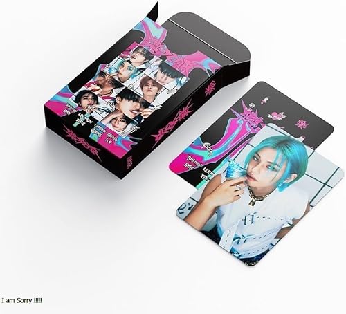 Miniatura 6 de efoot 55 tarjetas fotográficas Stray Kids 2024 nuevo álbum de tarjetas Lomo, tarjetas para niños callejeros para regalo y colección de fanáticos