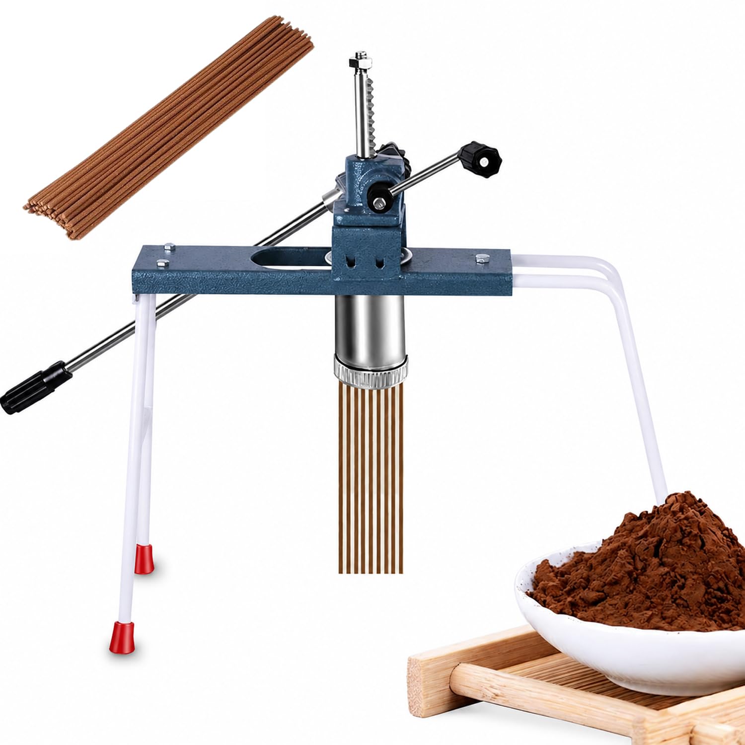 HiJiuAn Manual Incense Extruder, With 2/2.5/3mm Mould Plates, Incense Making Machine, For Clay And Natural Incense Projects, Diy Fragrance Making Projects