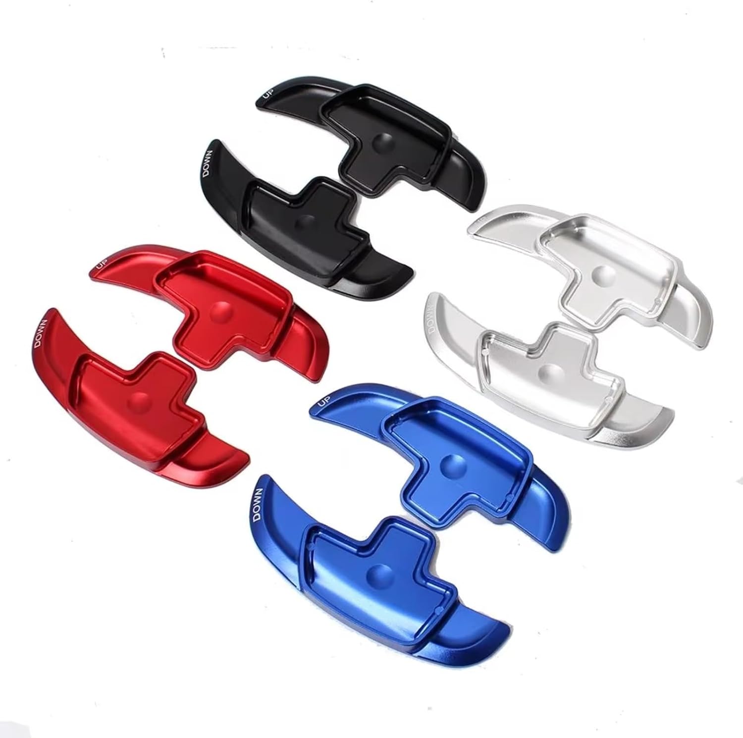 Shifter Paddles Compatible With Benz A C Class 2015-2019 G 550 For 4MATIC AWD 2019 GLS Class 2017-2019 Car Steering Wheel Shift Paddles Extended Shifters (Red)
