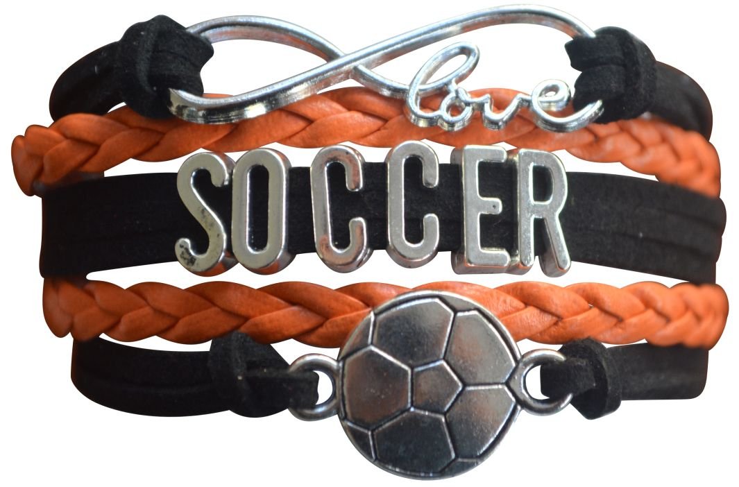 Infinity CollectionSoccer Gifts, Soccer Bracelet, Soccer Jewelry, Adjustable Soccer Charm Bracelet- Perfect Soccer Gifts