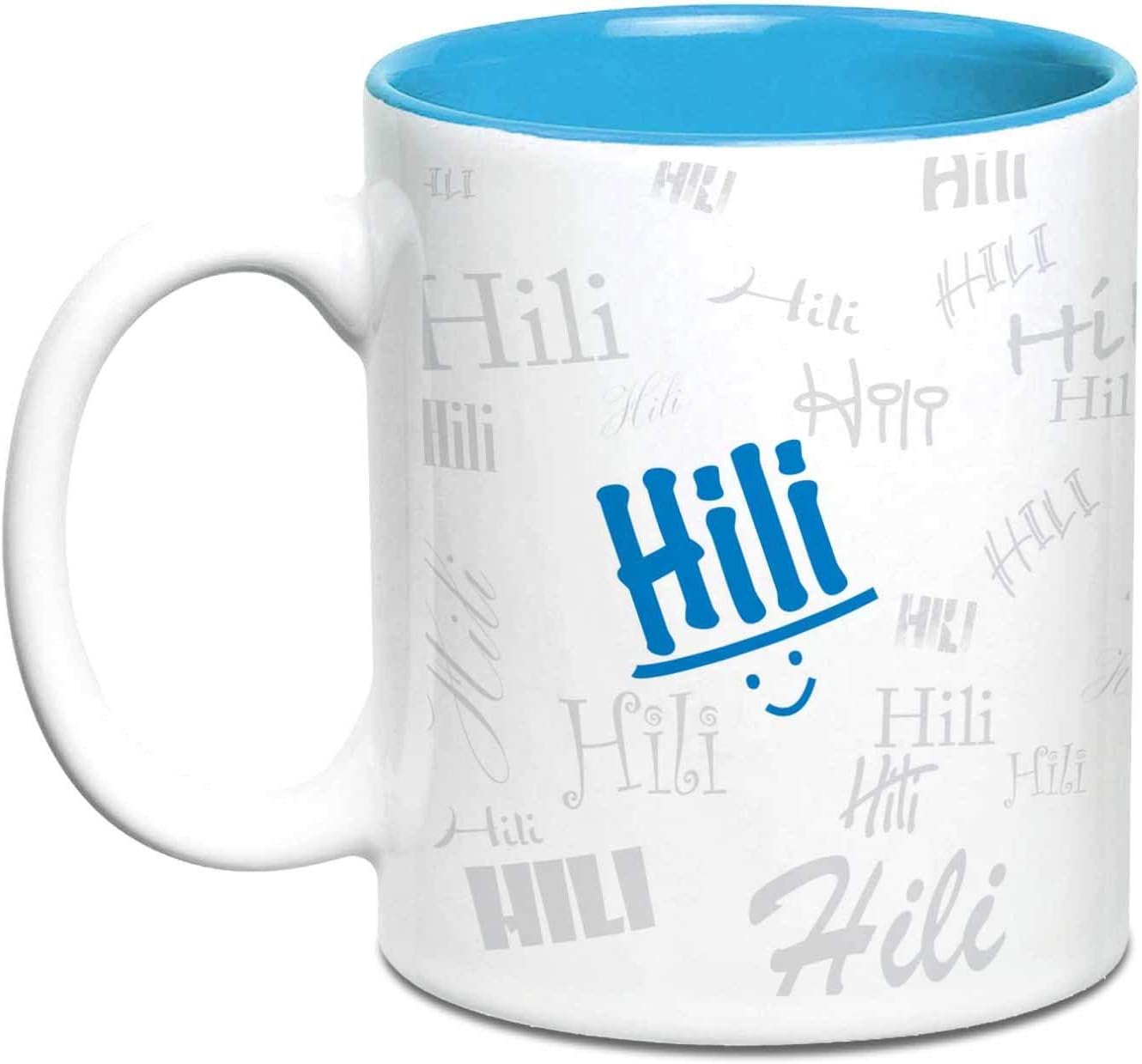 Hot Muggs Me Graffiti Mug - Hili Personalised Name Ceramic, 315ml, 1 Unit