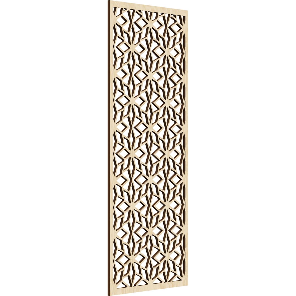 Lake Decorative Pierced Fretwork Wood Wall Panels, 13 3/8"W x 34 3/8"H x 1/4"T, Birch