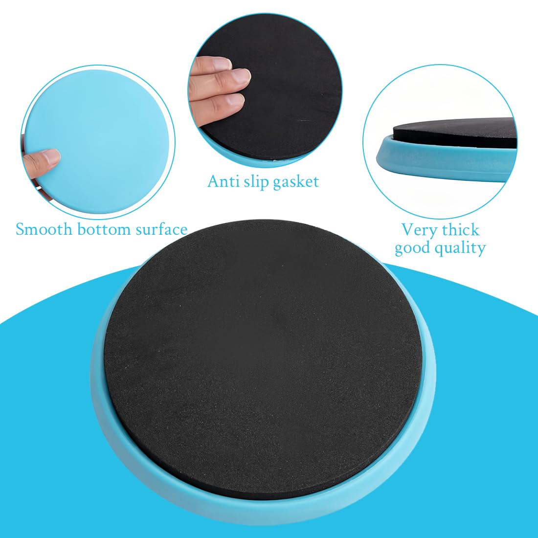 Core Sliders, 2 Pezzi Dischi Scorrevoli per Fitness,Slider Fitness Dischi, Dischi a Doppia Faccia Scorrevoli per Casa, Yoga Fitness Pilates Esercizi per il Corpo
