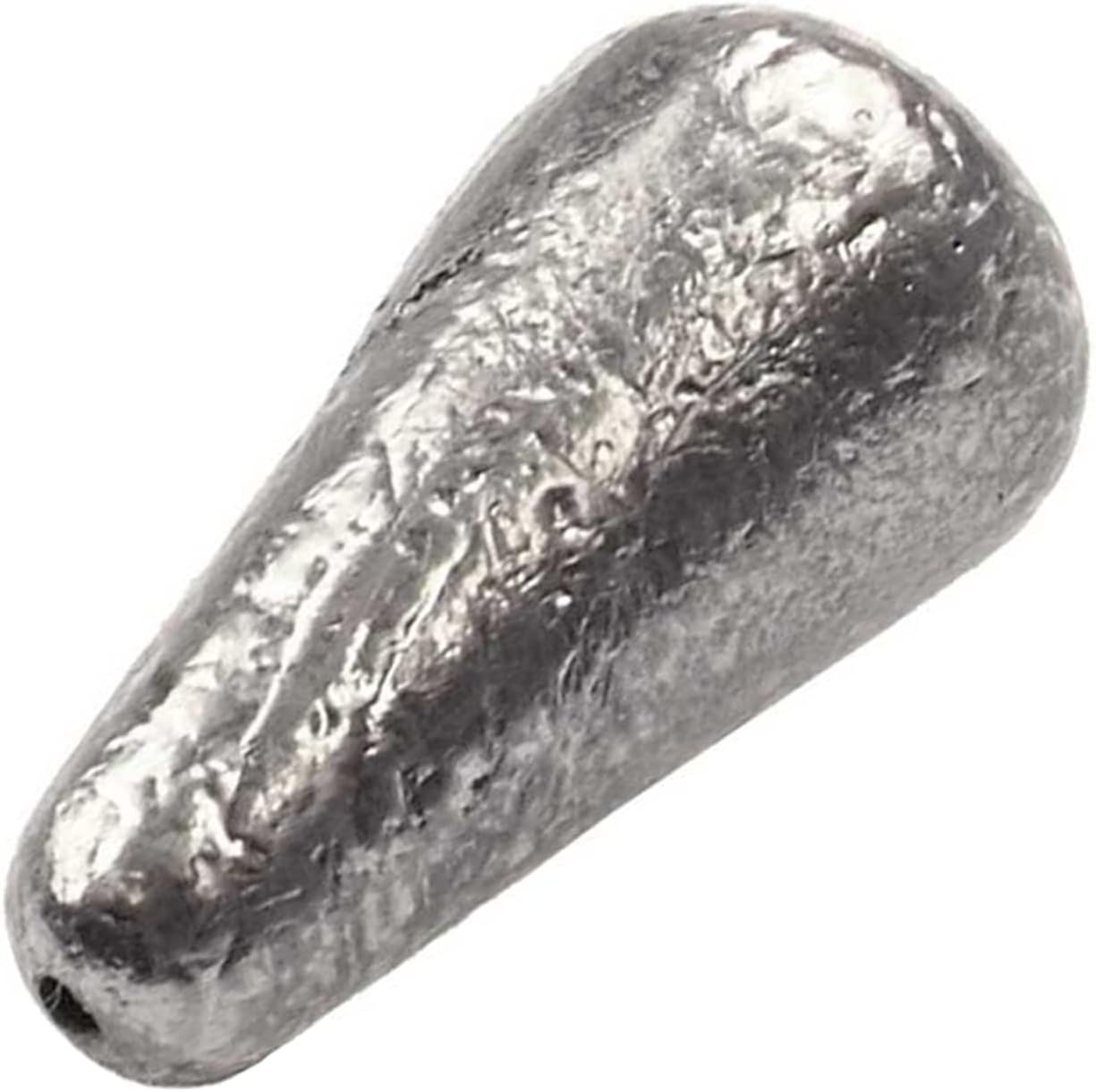 BT Outdoors Worm Rig Sinker 1/4oz, 3/16oz (10 Cavities, 5 Each Size) - Tungsten, Bullet Shape, Grey, Silver