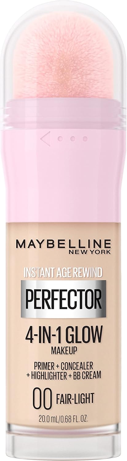 Maybelline New York Instant Age Rewind Instant Perfector 4-in-1 Glow Make - Primer Concealer Highlighter BB Cream 1 Pack Fair/Light 7oz