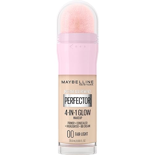 Maybelline New York Instant Age Rewind Instant Perfector 4-En-1 Glow Maquillaje - Primer, Corrector, Resaltador y BB Cream en 1, Claro/Pálido, 0.68 fl oz