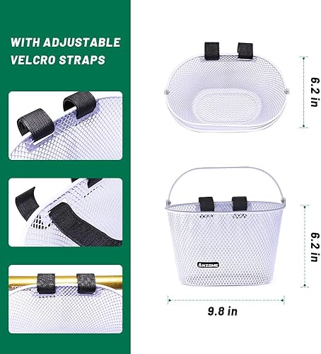 Miniatura 83 de ANZOME Cesta de bicicleta para niños, cesta de bicicleta para niños y niñas, canasta de bicicleta para niños, resistente al agua, adecuada
