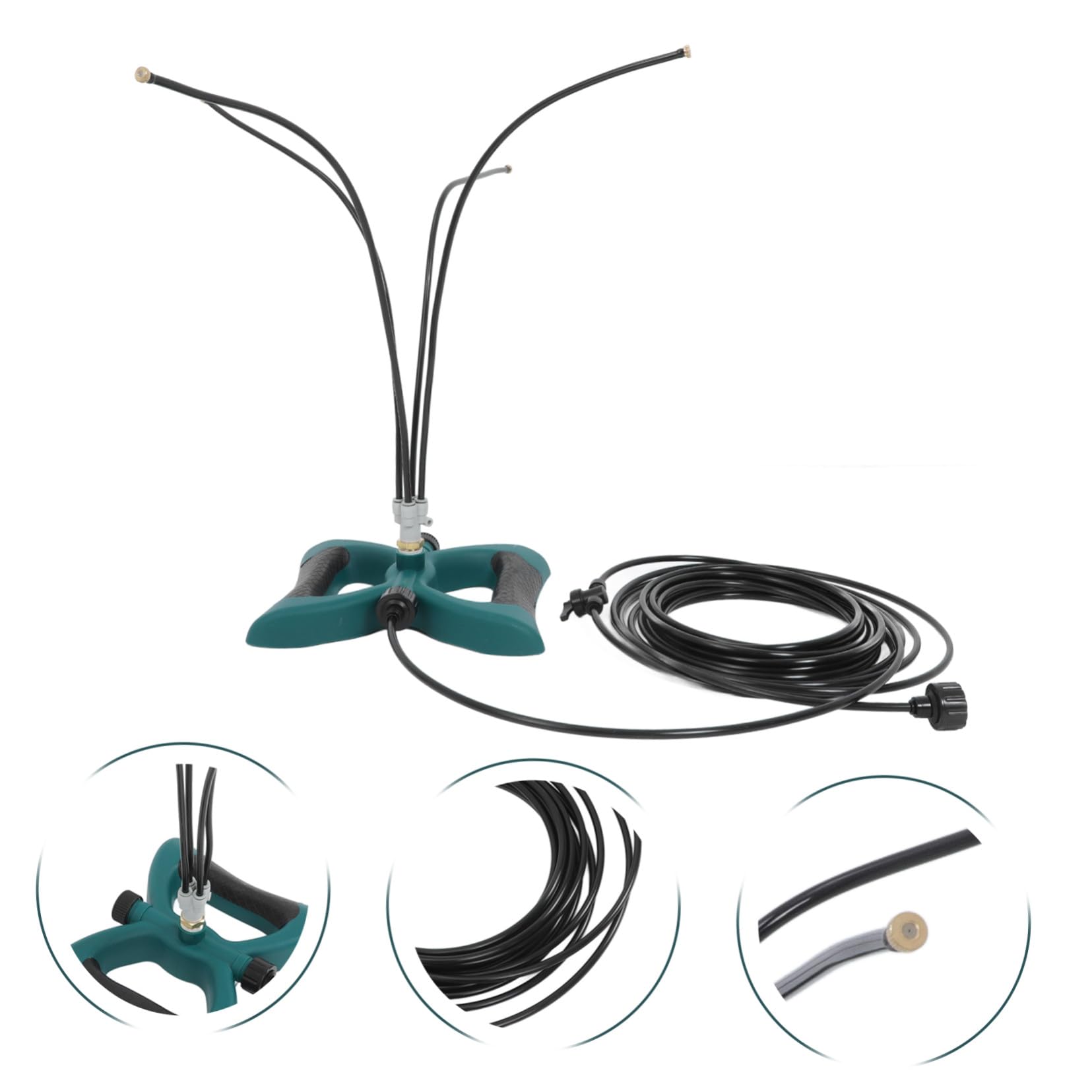 INOOMP Système De Brumisation pour Terrasse Et Jardin Brumisateur Eau sur Pied Portable Kit Brumisateur à Tuyau Arrosage pour Rafraîchir Extérieur