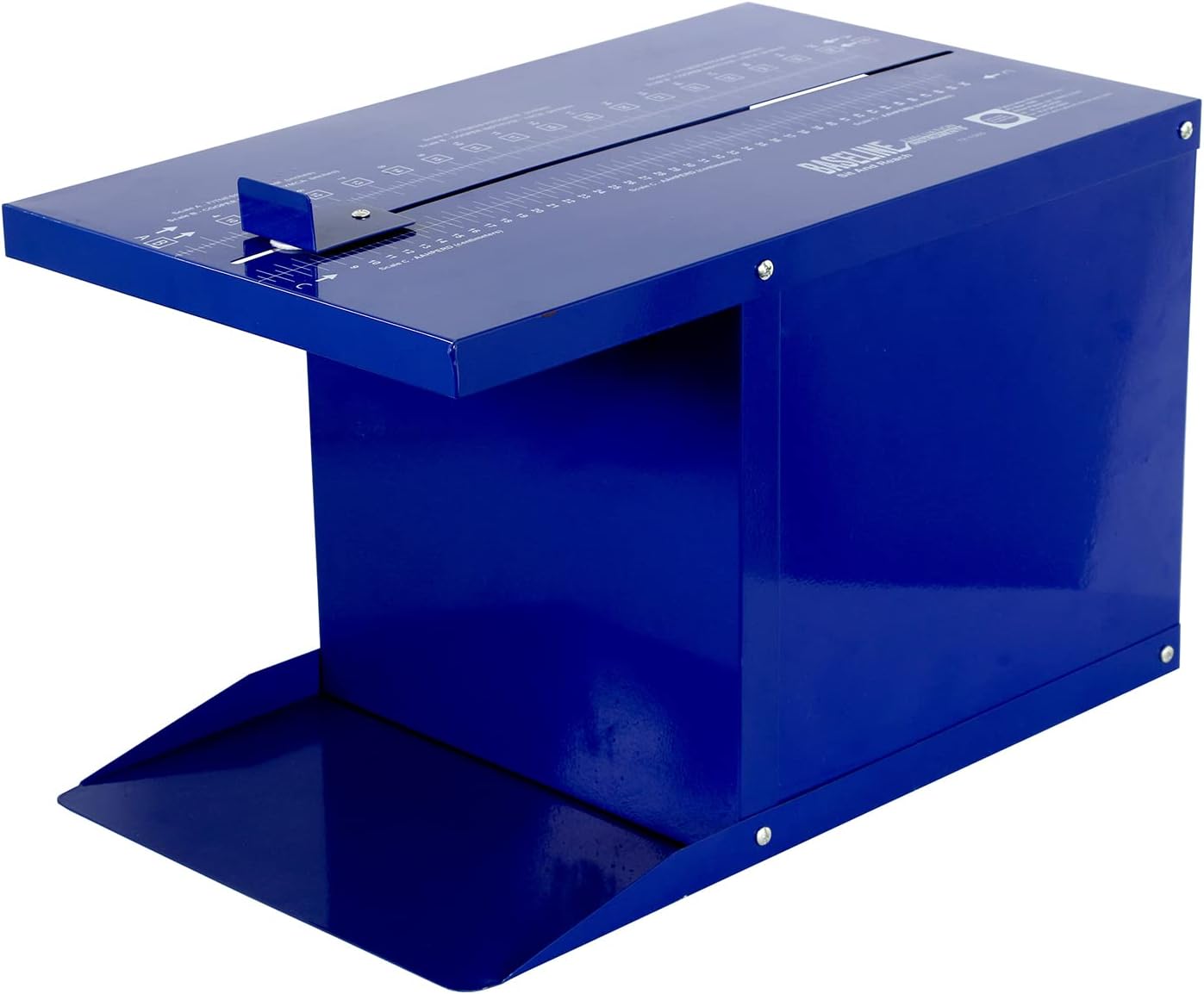 Baseline Sit n' Reach Trunk Flexibility Assessment Testing Box with Easy-To-Read Scale and Footplate for Rehab, Chiropractic, and Sports Training