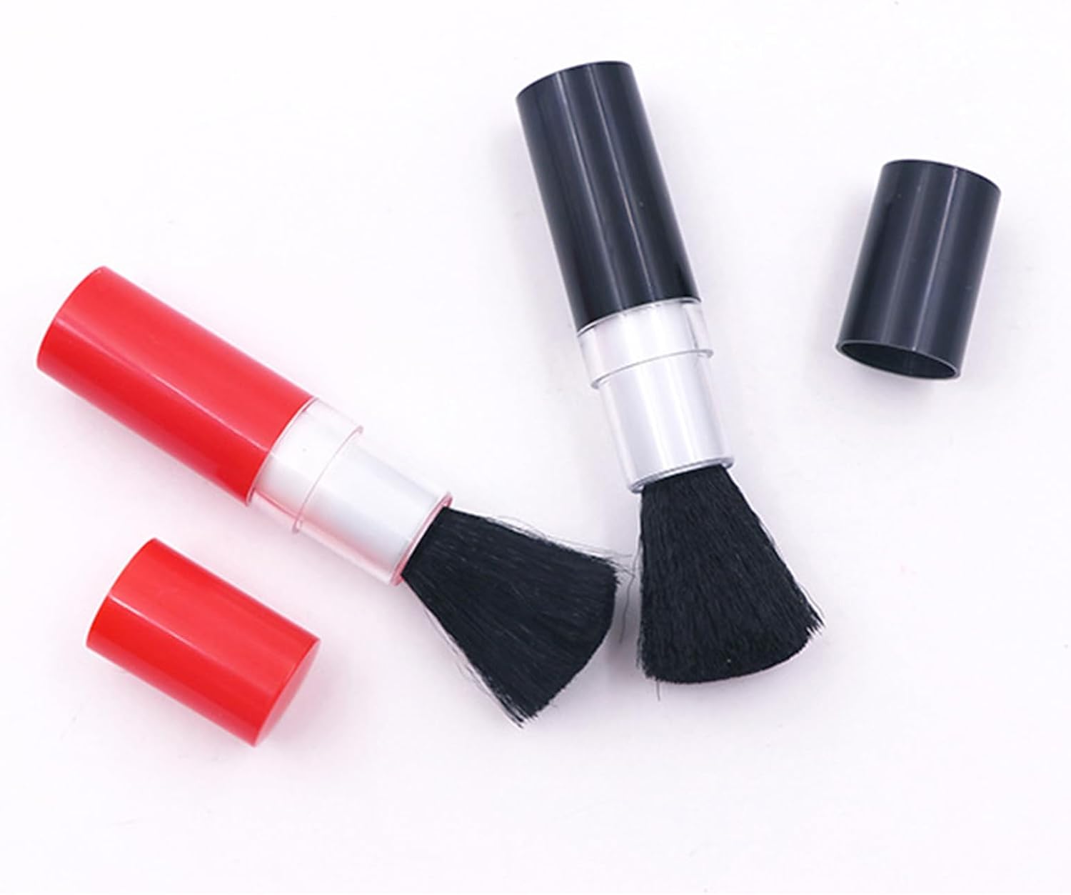 2 Pieces Retractable Computer Brushes for Keyboards Digital Devices Camera Lenses Durability ABS Construction Rotating Digital Equipment Brush