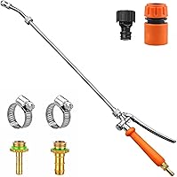 Vista 8 de 2 Piezas Varita Rociadora de Repuesto de Metal Completo, Varita Rociadora de Repuesto con Púa de Latón de 1/4" y 3/8", Varita Rociadora de Acero