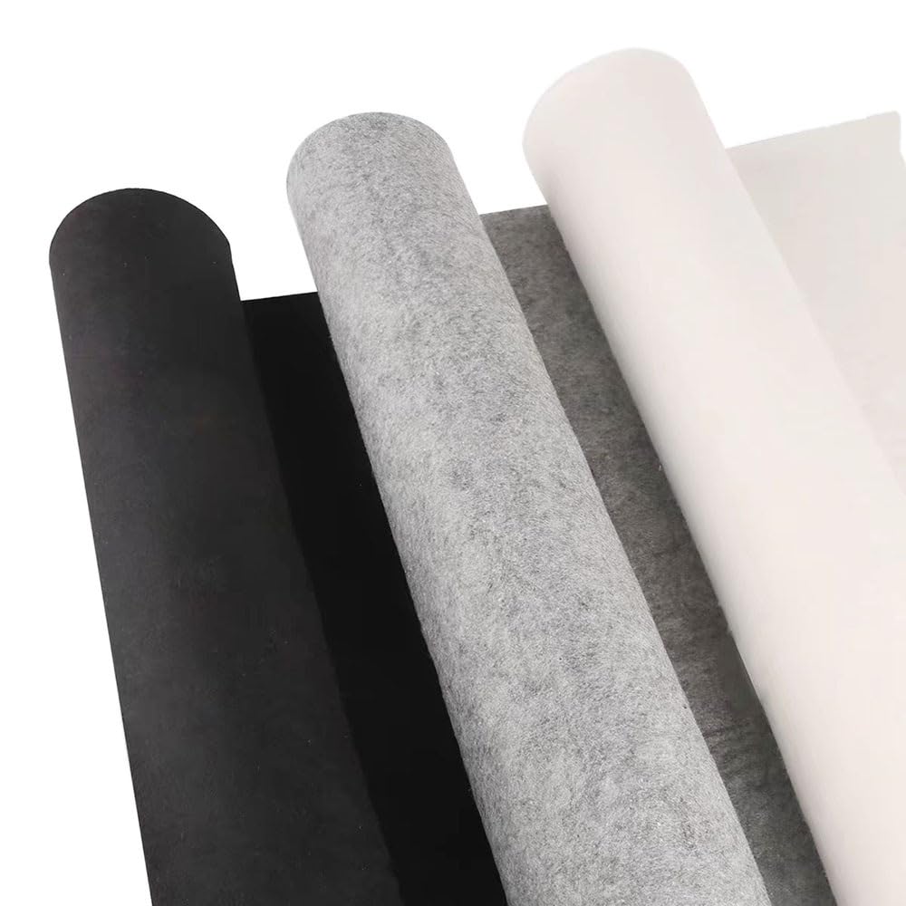 Arkusz Filcowy z Włókna Wełnianego 5mm do Sztuki Szycia DIY 1 Szt | Elastyczne Opcje Rozmiarów, Trzy Neutralne Kolory, Trwała Konstrukcja Mieszanych Włókien(White,100x200cm)