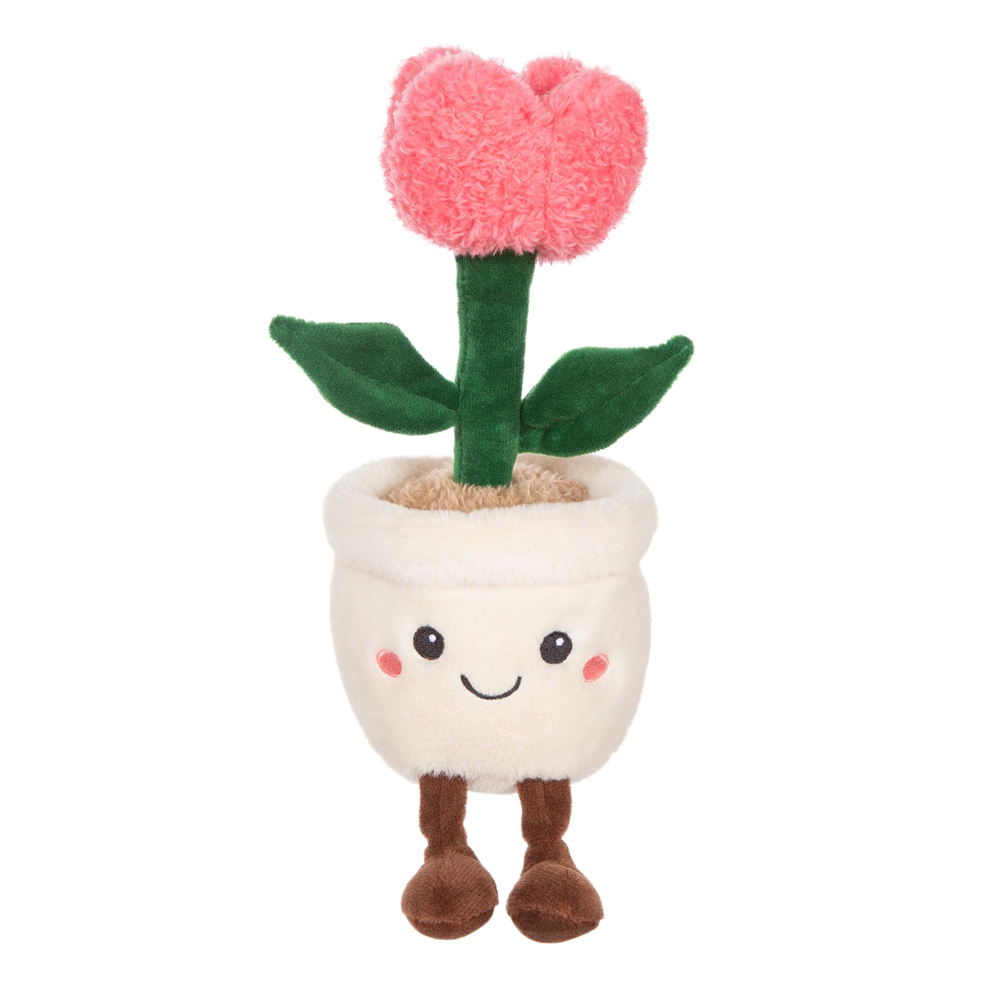 Gipsy Toys - Mimi Flowers - Peluche Flor – Rosa Roja con Maceta Crema - 24 cm - Idea Regalo Niños y Adultos - Peluche Kawaii - Suave y Lavable - Peluche Flor Positiva — view 6
