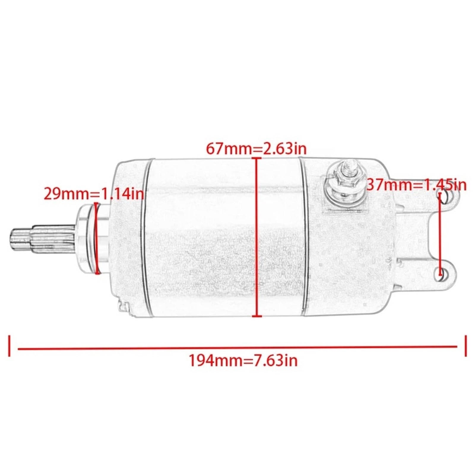 Silnik elektryczny rozrusznik motocyklowy do ATC250 ES XS dla Fourtrax dla TRX250 do TRX300 zamiennik silnika rozrusznika