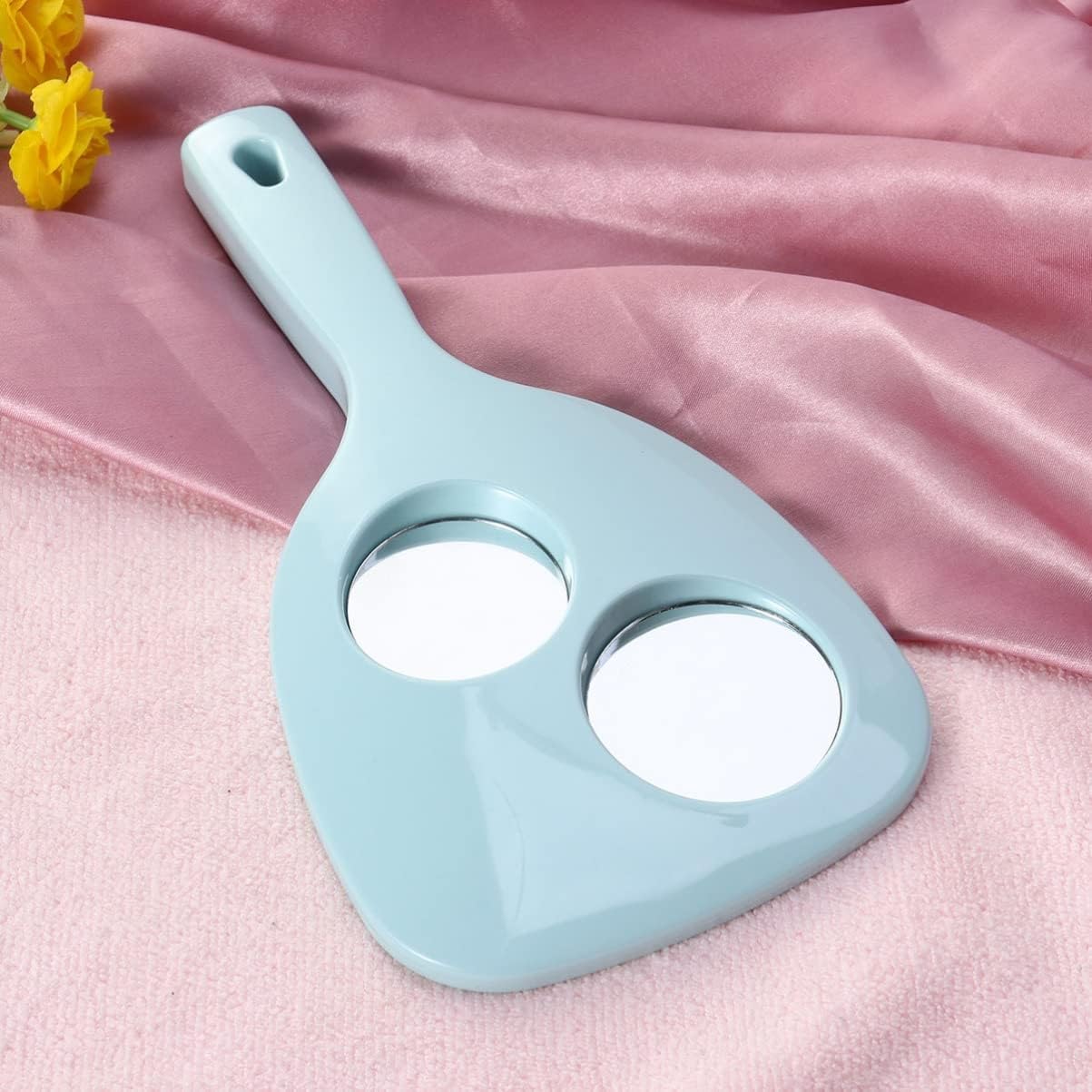 Shaped Handheld Mirror with Magnifying Mirror Hair Cutting Haircut Multi-Purpose Cosmetic Makeup Magnification Mirrors(6pcs)