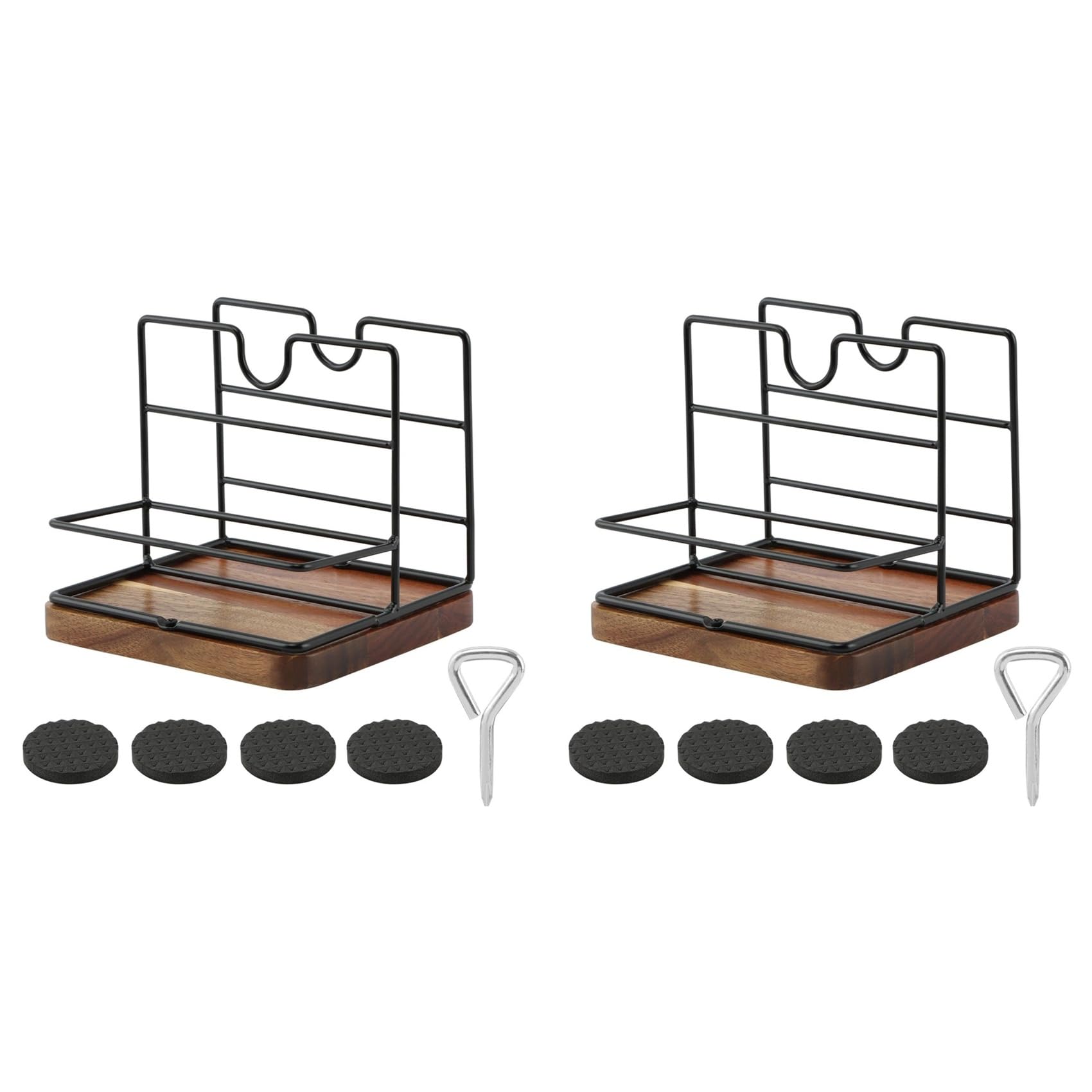 Aundhegrtt 2X Rustic Napkin Holder for Salt and Pepper Shakers,Napkin Salt and Pepper Holder for Table,Metal Napkin Holder