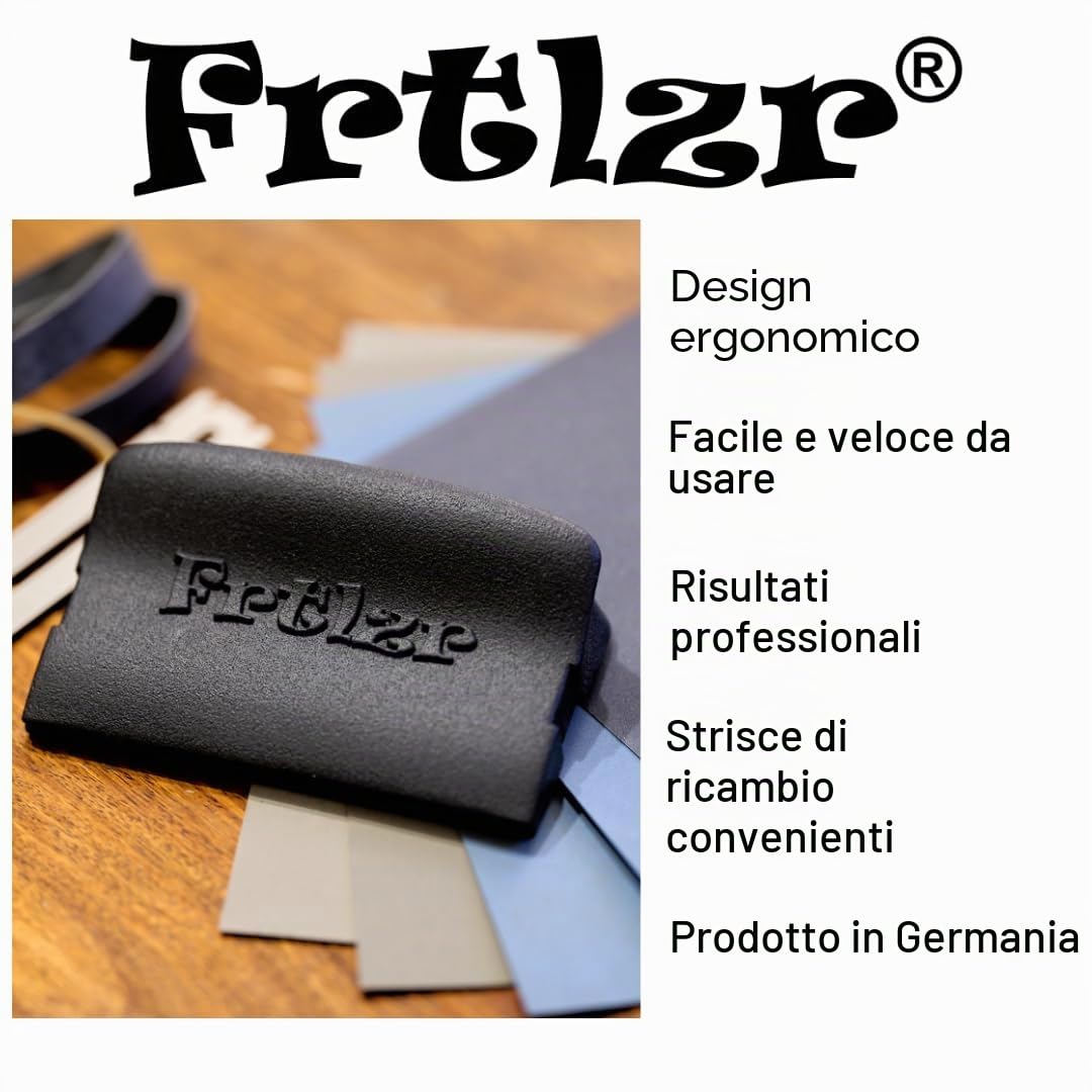 Kit per lucidatura tasti chitarra Basic, design ergonomico tedesco, kit per finitura tasti
