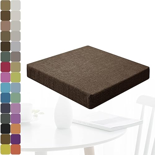 Miniatura 1 de Cojín de banco de 30 colores, lavable, antideslizante, grueso, para tapicería, para banco de zapatos, ventana de bahía, cocina, jardín, banco o