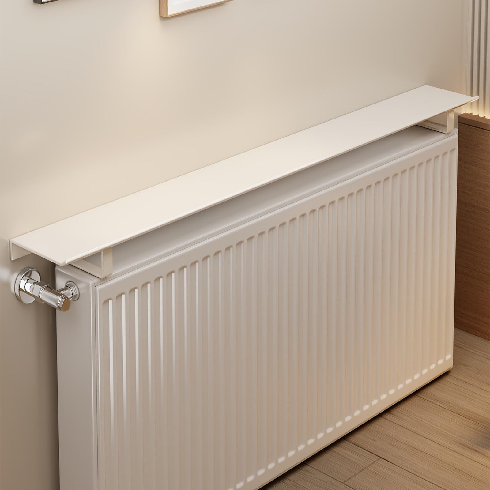 Étagère de radiateur en métal idéale pour décorer le salon et ranger la salle de bain moderne