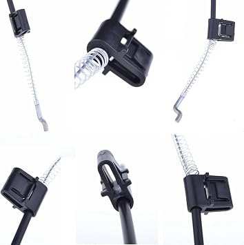 2 Pieces Recliner Release Cable Replacement D-Ring Pull Handle, Exposed Length 4.75 with S Tip