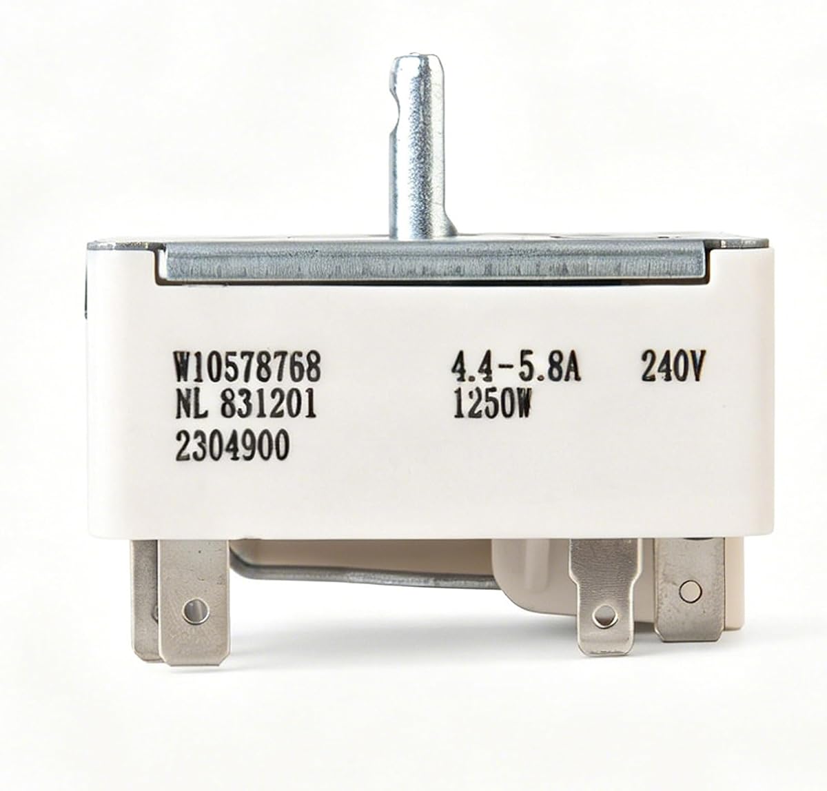 W10911303 Infinite Switch Replacement for Whirlpool Electric Range Surface Burner Control Switch, Replaces W10578768, Compatible with JEC3430 JEC3536 MER8800 MEC8830 Cooktop Stove