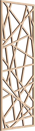 13 38 pulgadas de ancho x 34 38 pulgadas de alto x 14 pulgadas de alto, paneles de pared de madera de calado decorativo Conway, roble rojo