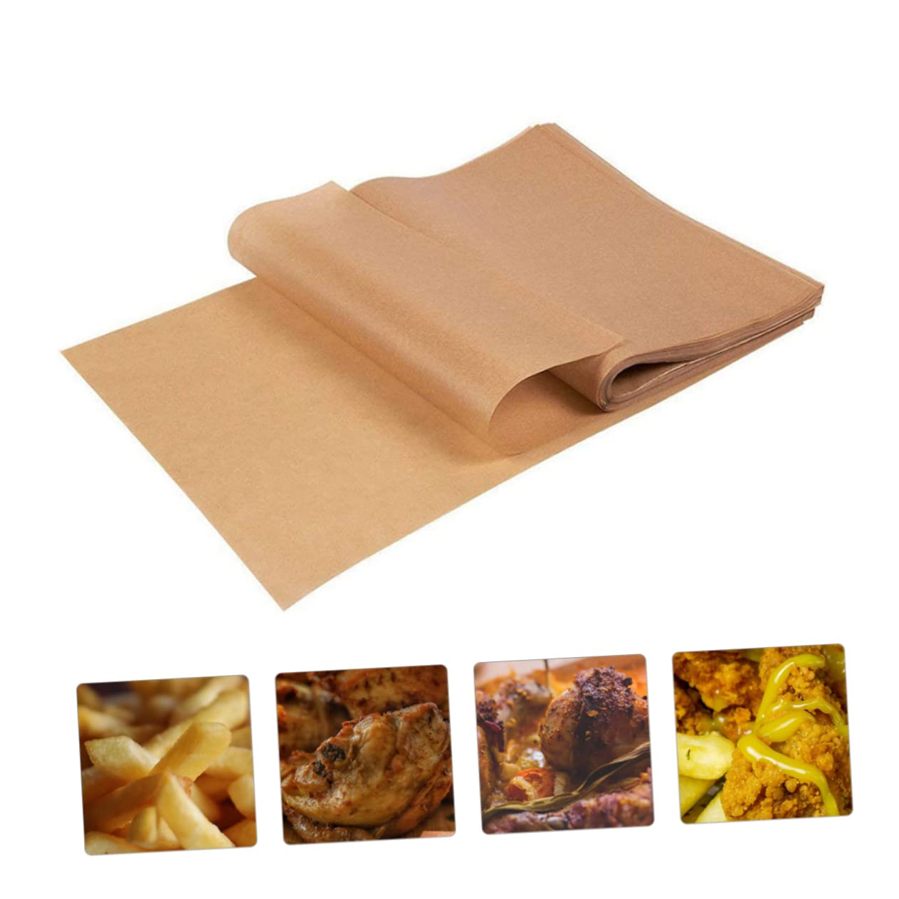 TOPBATHY Backpapier Antihaft 40 x 30cm 200 Stück Öl Und Wasserabweisend Für Kuchen Und Grill Backzubehör Küchenhelfer