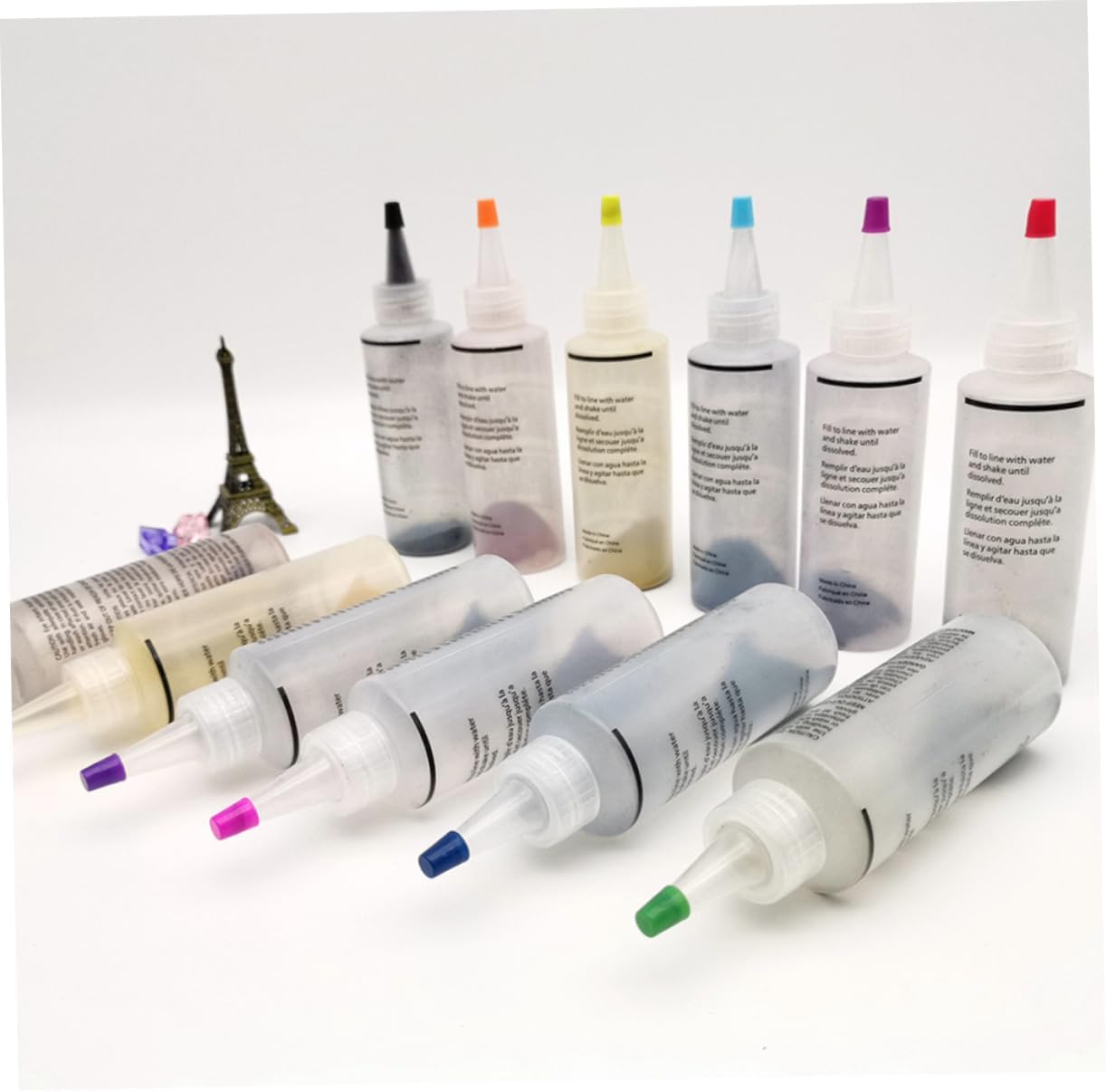 jojofuny DIY Tie Dye Pigments Set Colors Cold Water Solid Pigments Tie Dye Kit for Clothing Accessories Safe for Boys and Girls No Mixing Promote Creativity Family