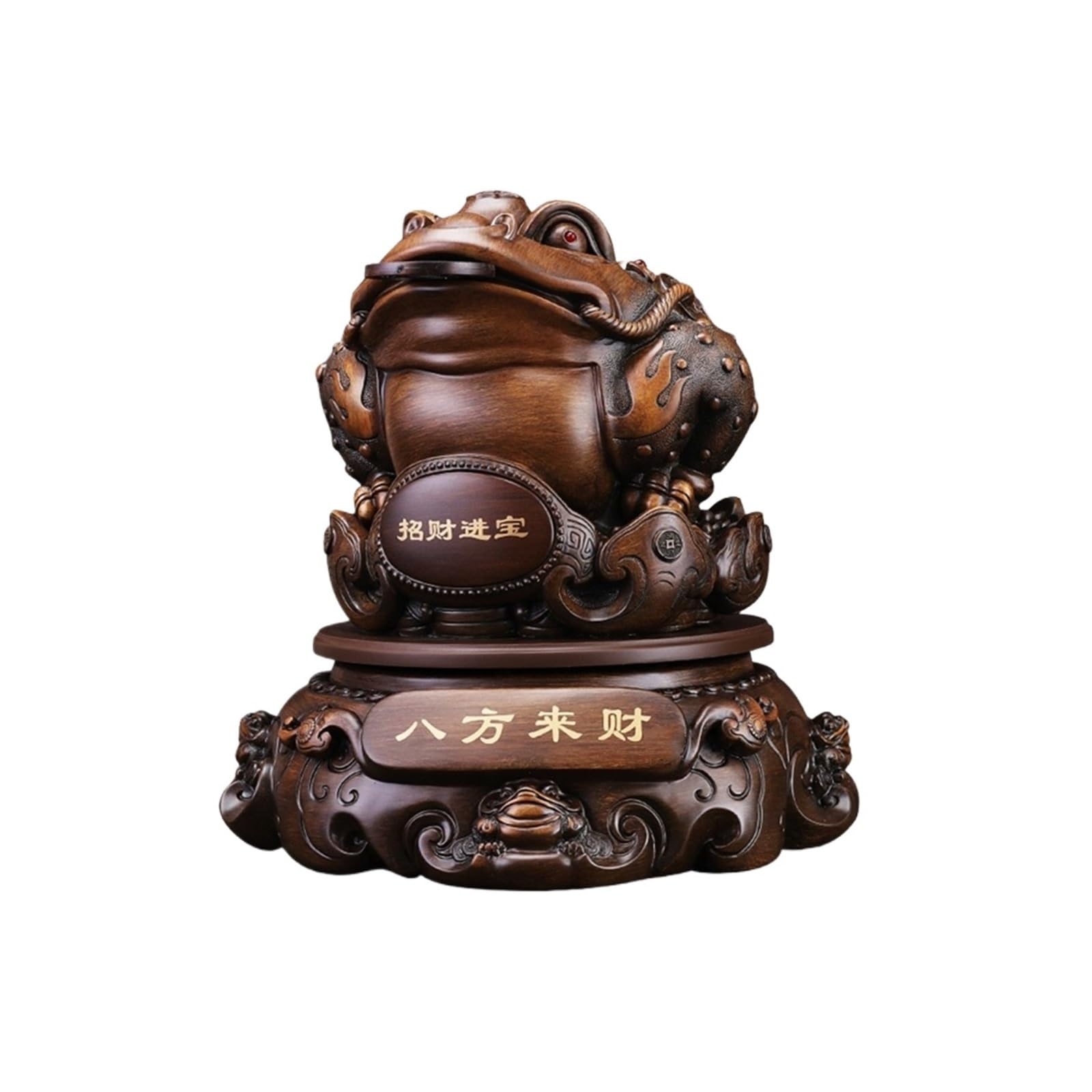 Grenouille feng shui porte-bonheur et statue de richesse pour décoration de table