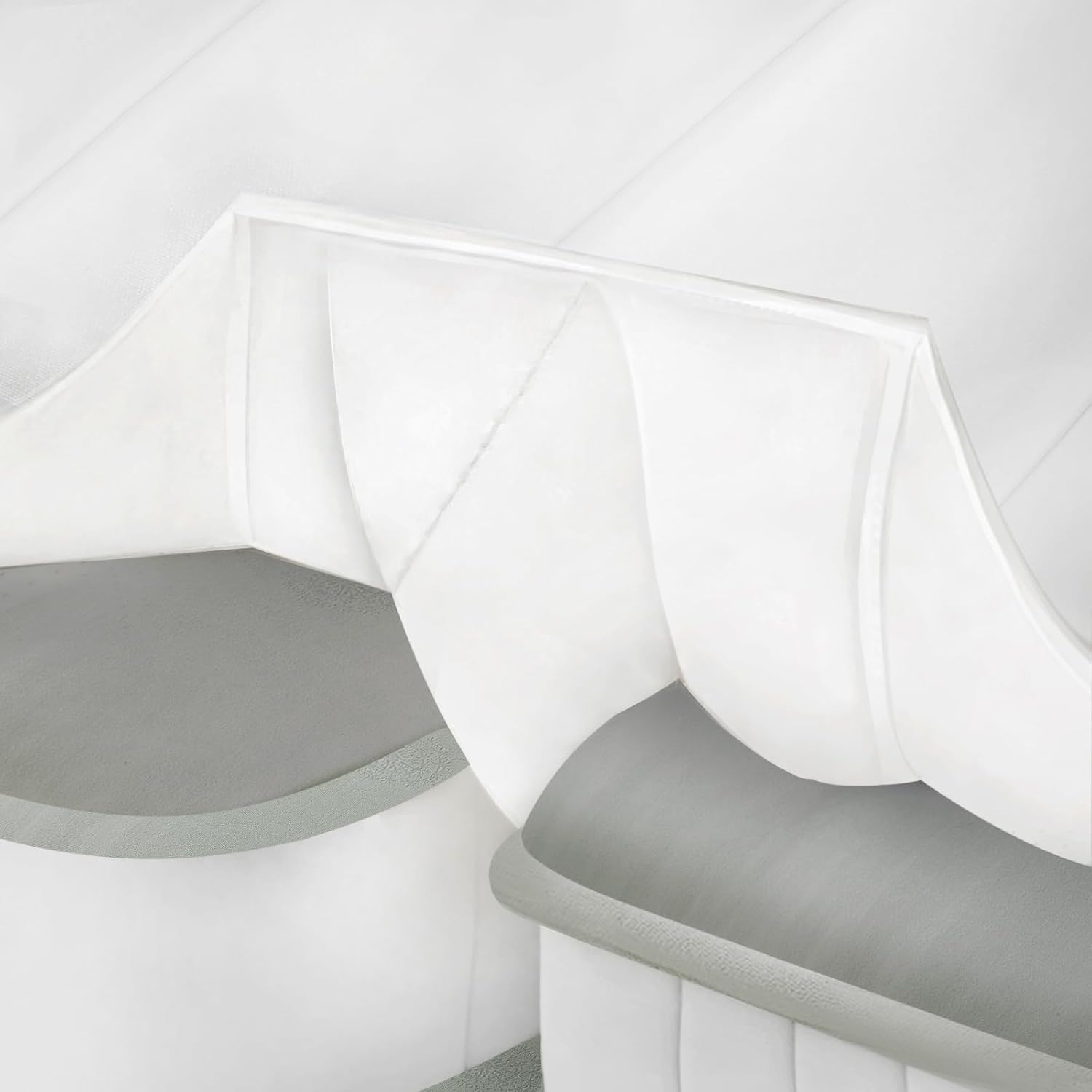 3-in-1 Bed Bridge Twin to King with Fitted Sheet|Split King Gap Filler for Adjustable Bed| 78"x 75"|White (Patent Licensing)